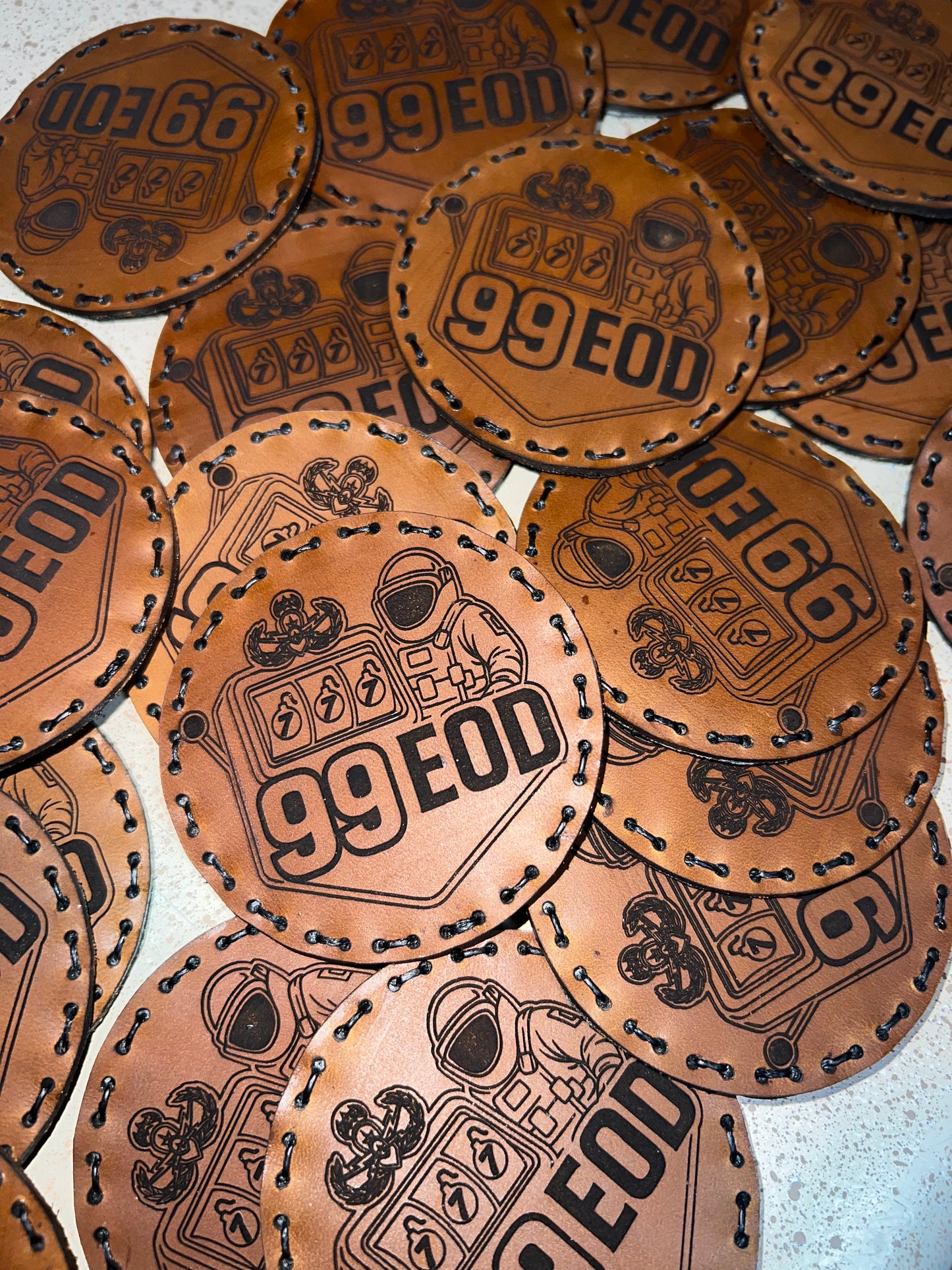 Custom Engraved Leather Patches