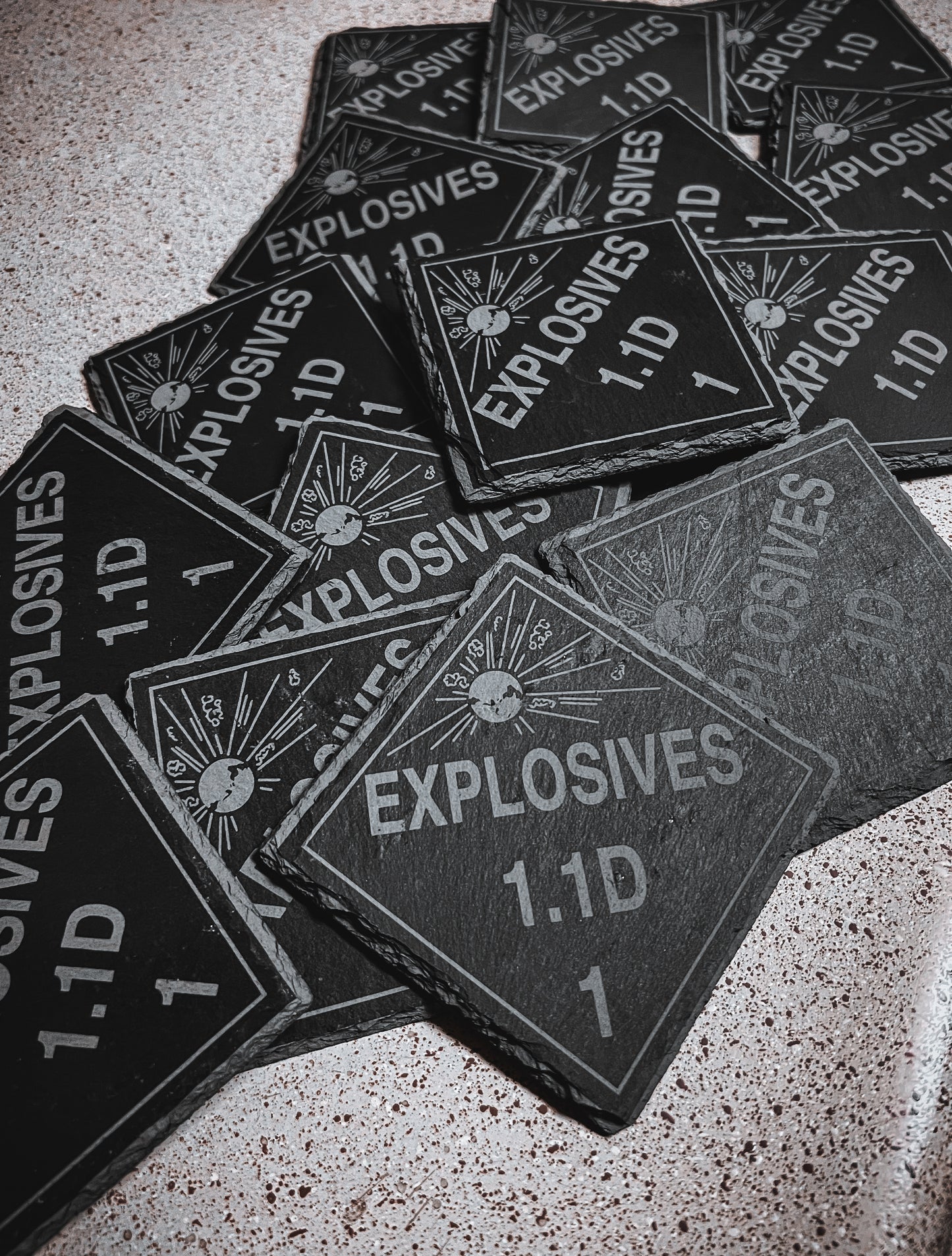 1.1D Slate Coasters