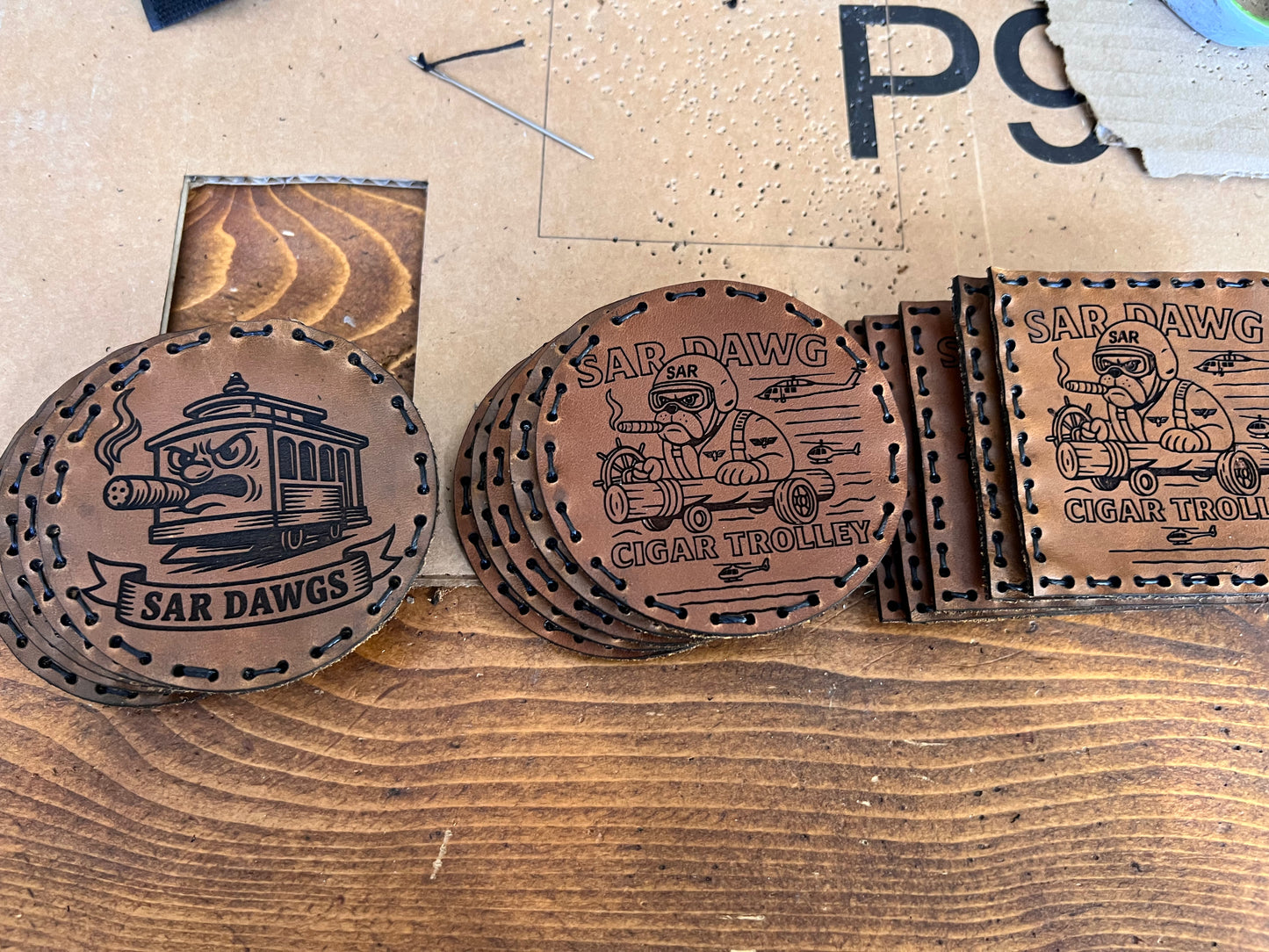 Custom Engraved Leather Patches